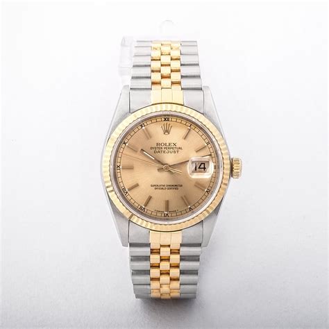 1991 rolex datejust gold.